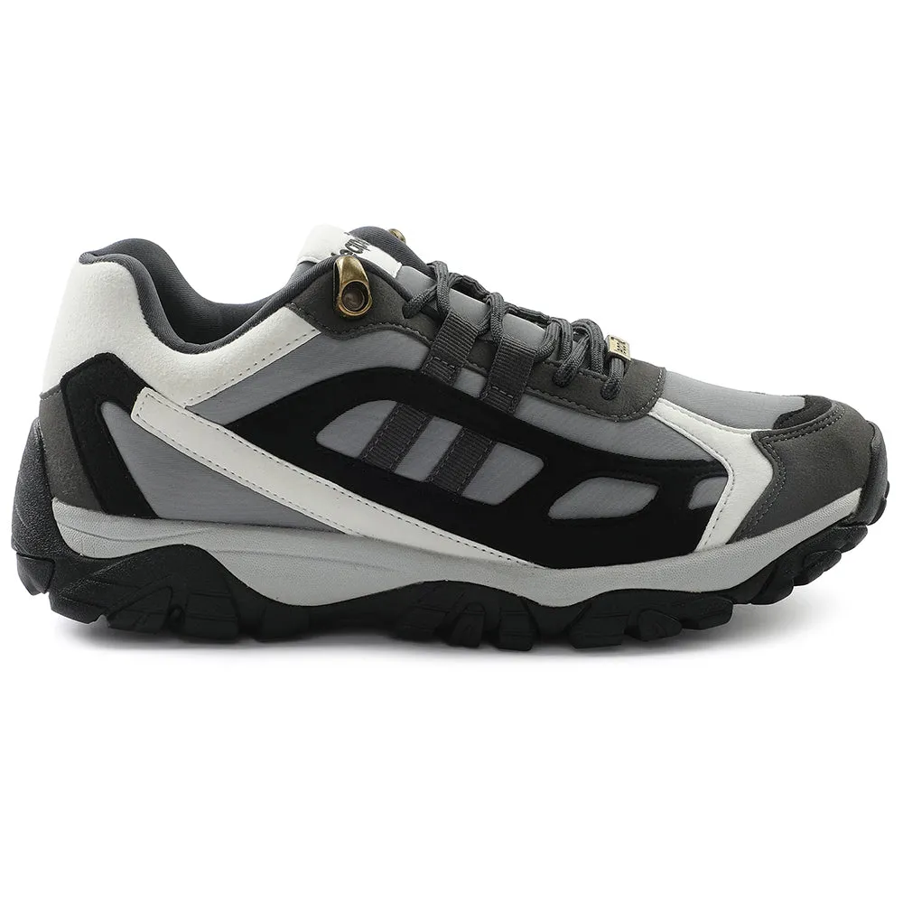 Leap7x Light Grey Sports Lacing Running Shoes For Men EAST-1 By Liberty community - run running shoes Moisture control