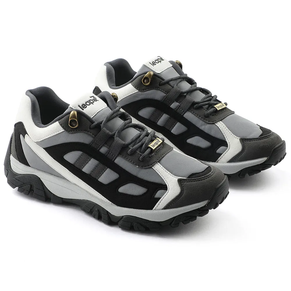 reliable shoes Leap7x Light Grey Sports Lacing Running Shoes For Men EAST-1 By Liberty