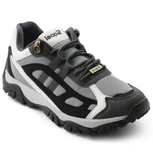 Leap7x Light Grey Sports Lacing Running Shoes For Men EAST-1 By Liberty wide - fit comfort Modern Aesthetic