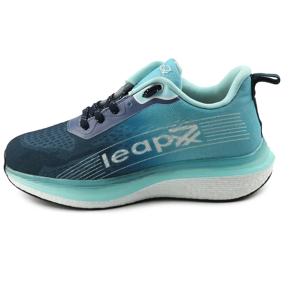 rubber - track running shoes Anti Impact Leap7x Sea Green Sports Lacing Running Shoes For Men RWM-02 By Liberty