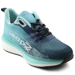 treadmill - friendly running shoes Leap7x Sea Green Sports Lacing Running Shoes For Men RWM-02 By Liberty