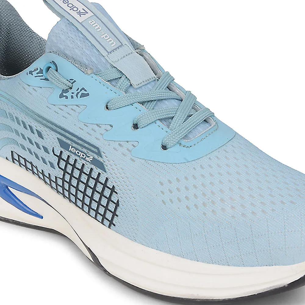 Leap7x Sky Blue Sports Lacing Running Shoes For Men KAPSTER-1 By Liberty Comfort-focused design gym - goer