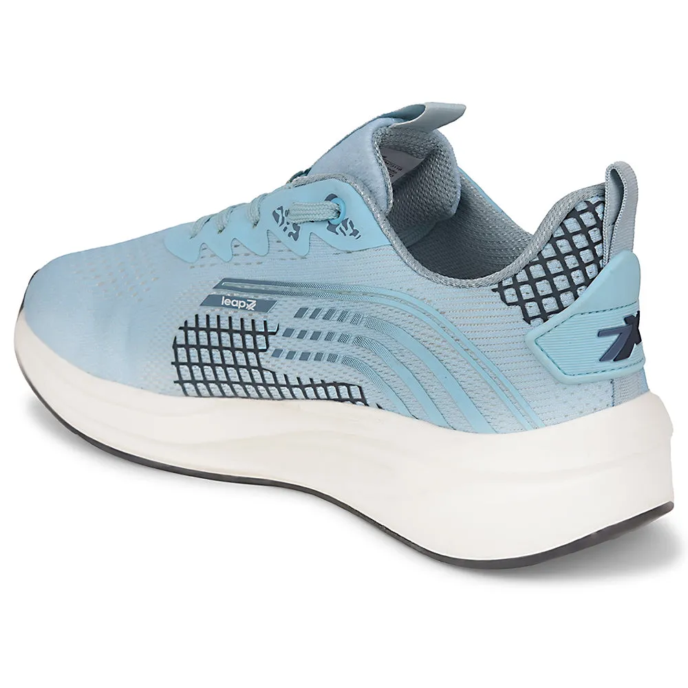 Leap7x Sky Blue Sports Lacing Running Shoes For Men KAPSTER-1 By Liberty Shock Guard
