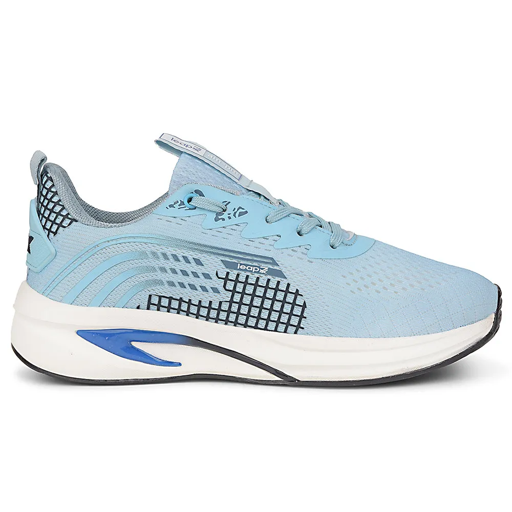 Warm spandex - upper shoes Leap7x Sky Blue Sports Lacing Running Shoes For Men KAPSTER-1 By Liberty