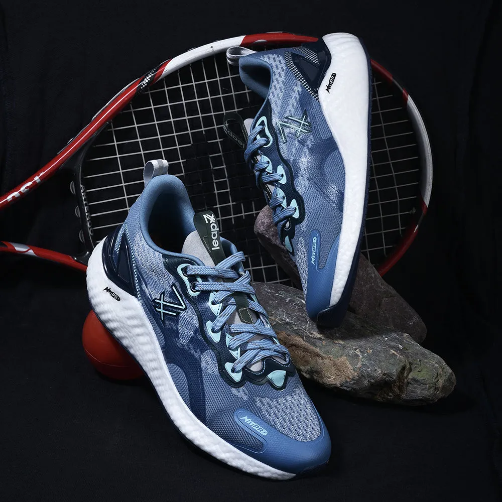 running in suburbs Leap7x Sky Blue Sports Lacing Running Shoes For Men TORNADO-1 By Liberty