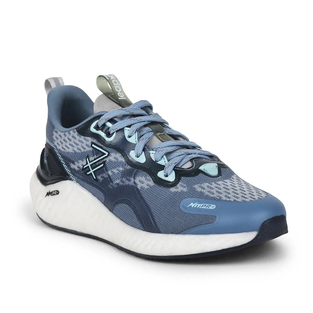 rural - running Leap7x Sky Blue Sports Lacing Running Shoes For Men TORNADO-1 By Liberty