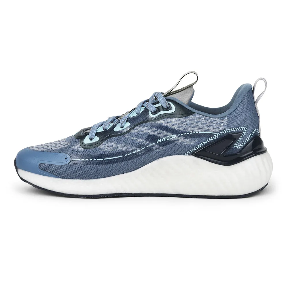 Leap7x Sky Blue Sports Lacing Running Shoes For Men TORNADO-1 By Liberty Endurance Running