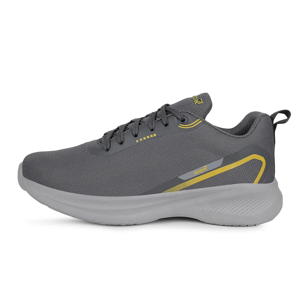 anti - static - feature shoes Leap7x Sports Dark Grey Running Shoes For Mens KOOPER-1E By Liberty