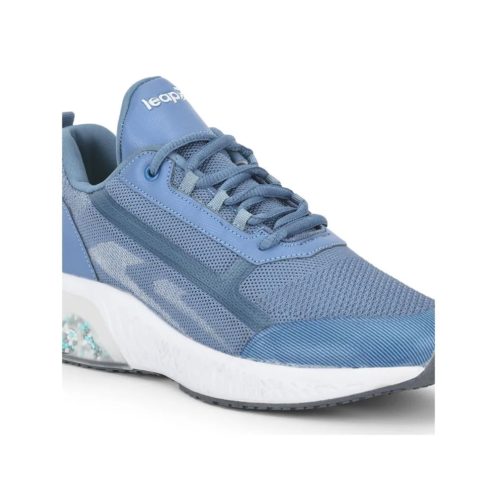 Leap7x Sports Lacing Shoe For Men (S.Blue) STRIKE By Liberty Adjustable Fitment Footbed