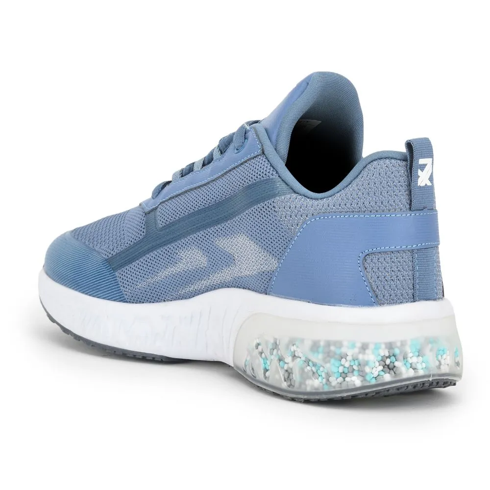 perforated - design Leap7x Sports Lacing Shoe For Men (S.Blue) STRIKE By Liberty