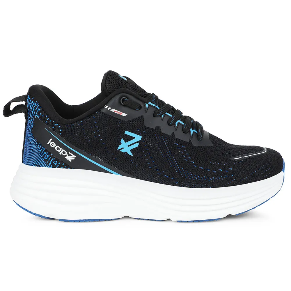workout shoes artistic - event running gear Leap7x Teal Blue Sports Running Shoes For Men GHD-41 By Liberty