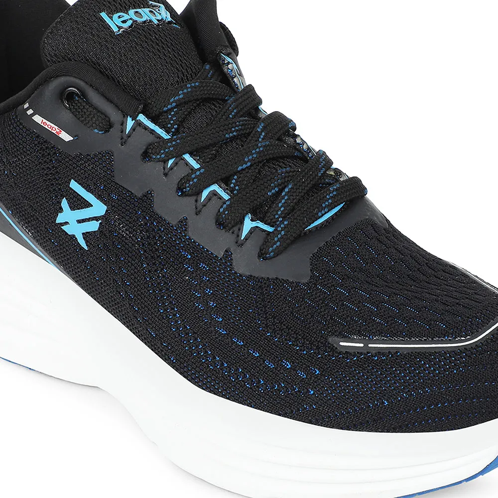 moisture - wicking running footwear Leap7x Teal Blue Sports Running Shoes For Men GHD-41 By Liberty