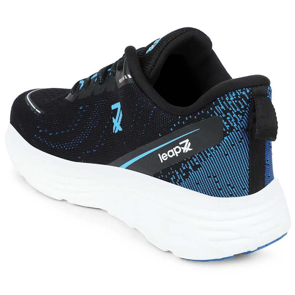 Leap7x Teal Blue Sports Running Shoes For Men GHD-41 By Liberty Easy On And Off