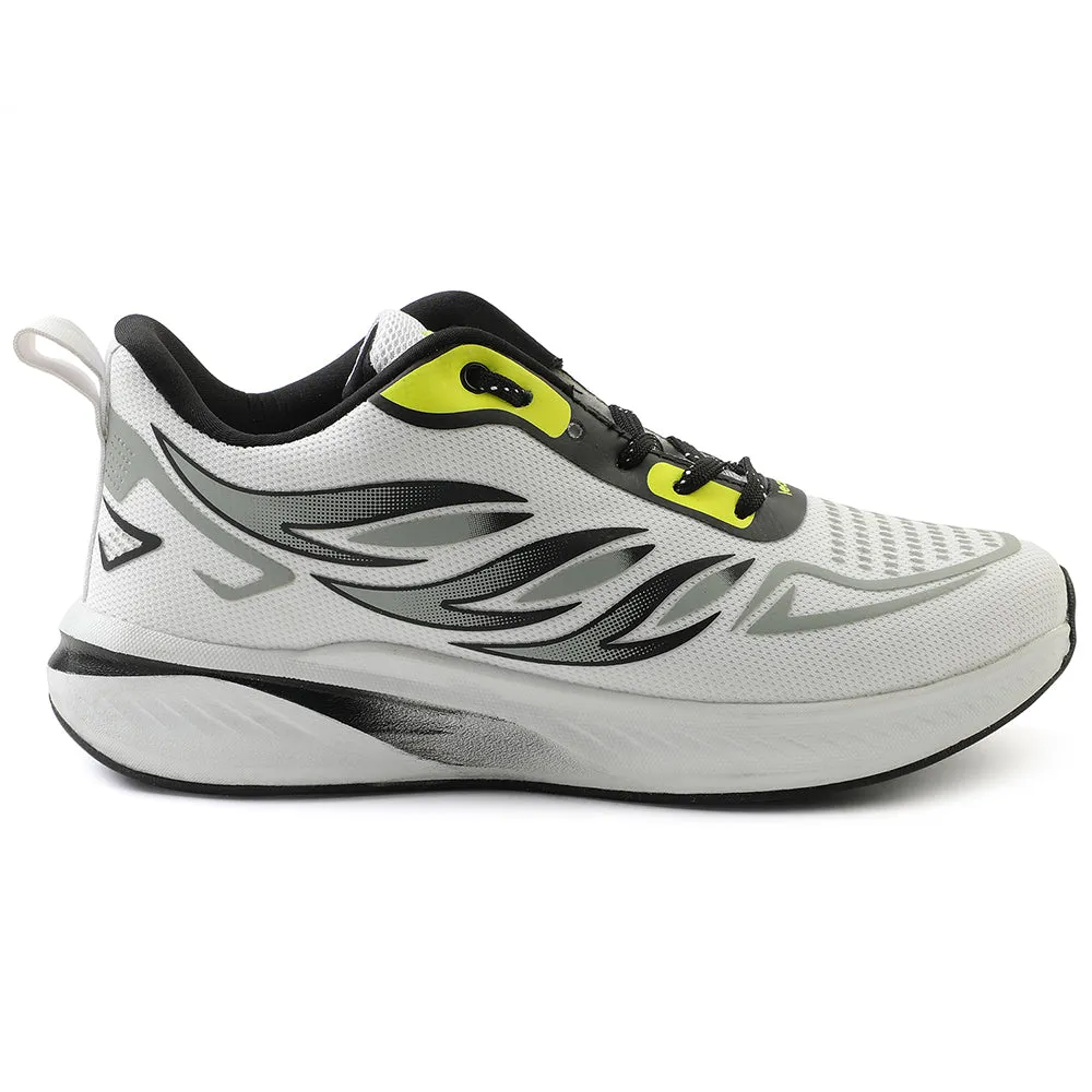 Leap7x White Sports Lacing Running Shoes For Men CASIO By Liberty investment - brand shoes running in sloped tracks shoes