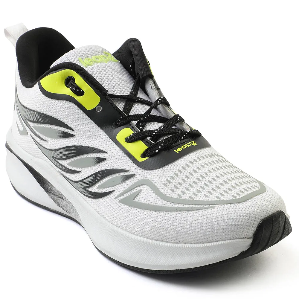 Leap7x White Sports Lacing Running Shoes For Men CASIO By Liberty long - term use shoe durability