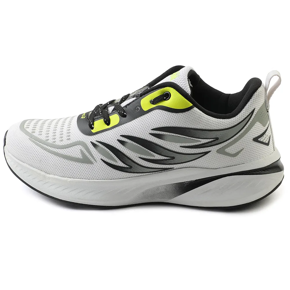 Leap7x White Sports Lacing Running Shoes For Men CASIO By Liberty treadmill - running Uphill propulsion