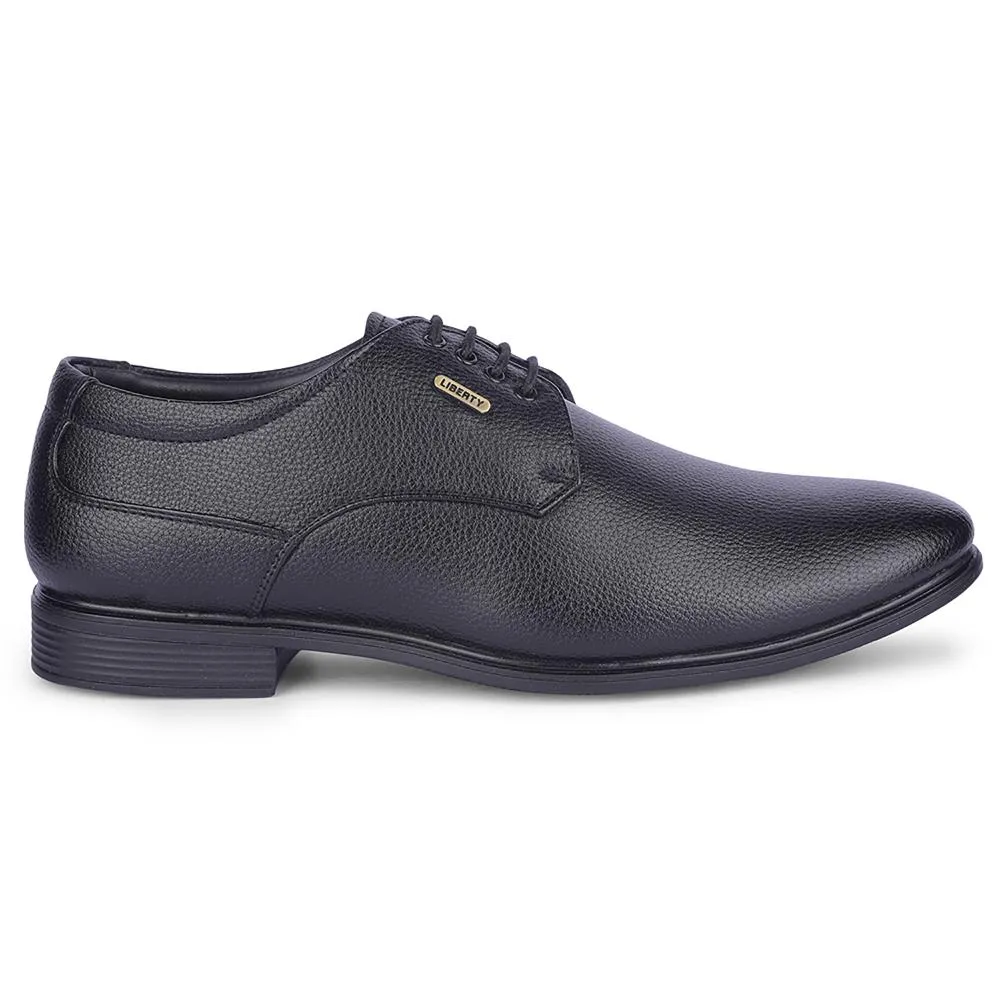 Light Wear Smart Casual Wear Fortune By Liberty Mens HIL-5 Black Formal Lacing Shoes