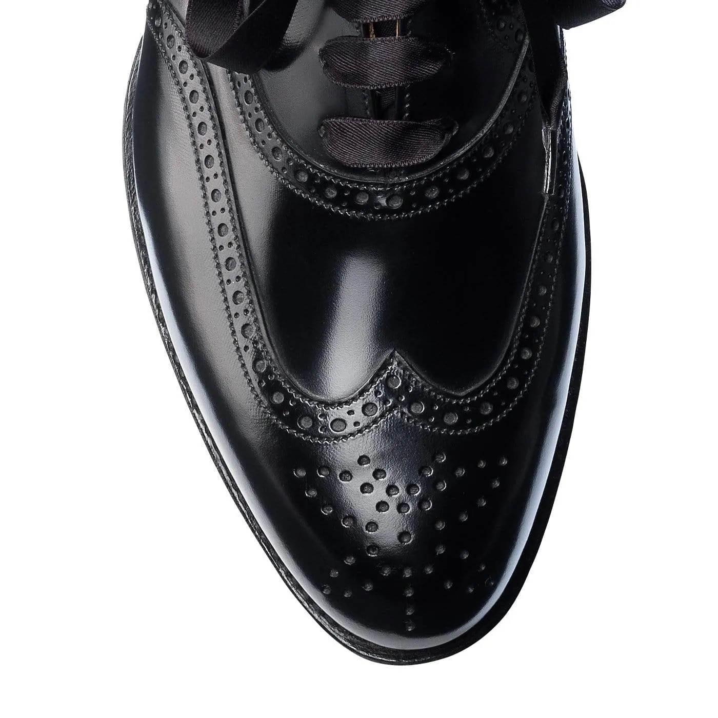 Jenny Black Boned Calf Luxury Leather Oxfords Day Comfort Walk
