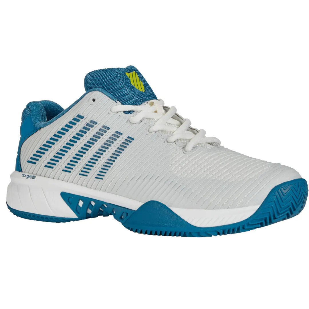 K Swiss Hypercourt Express HB  Mens Tennis Shoes -  White/Celestial/Primrose Training Ready