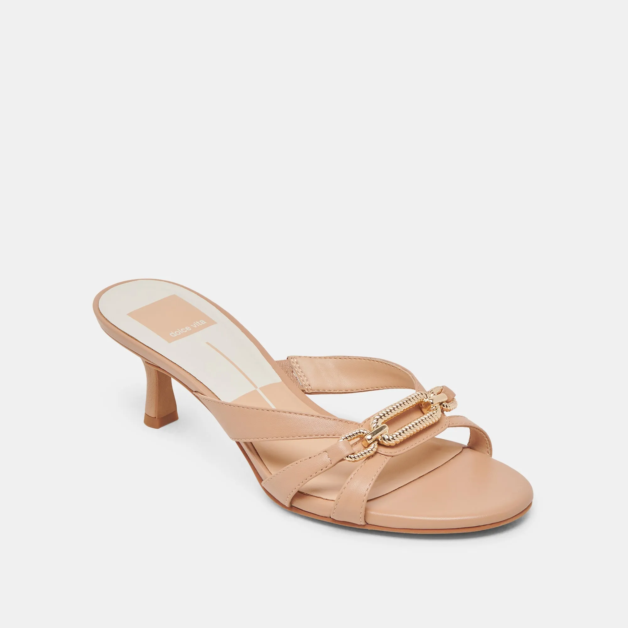 LERAH HEELS CAFE EMBOSSED LEATHER Premium Pumps