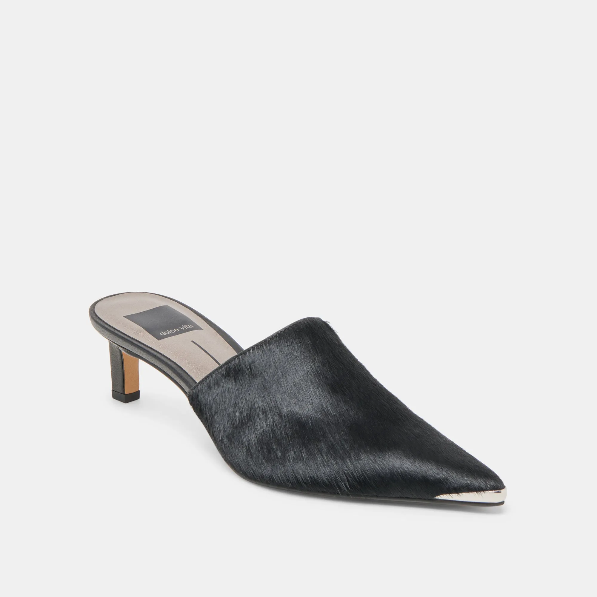 LEXY HEELS NERO CALF HAIR Fashionable Booties Arch support