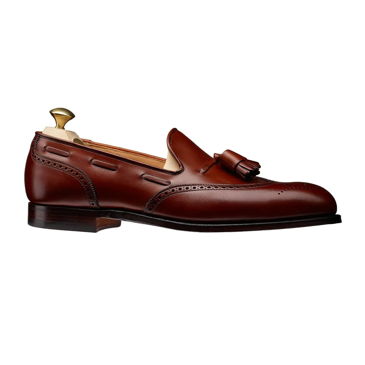 Lichfield Chestnut Burnished Calf Platform Style Step Easy