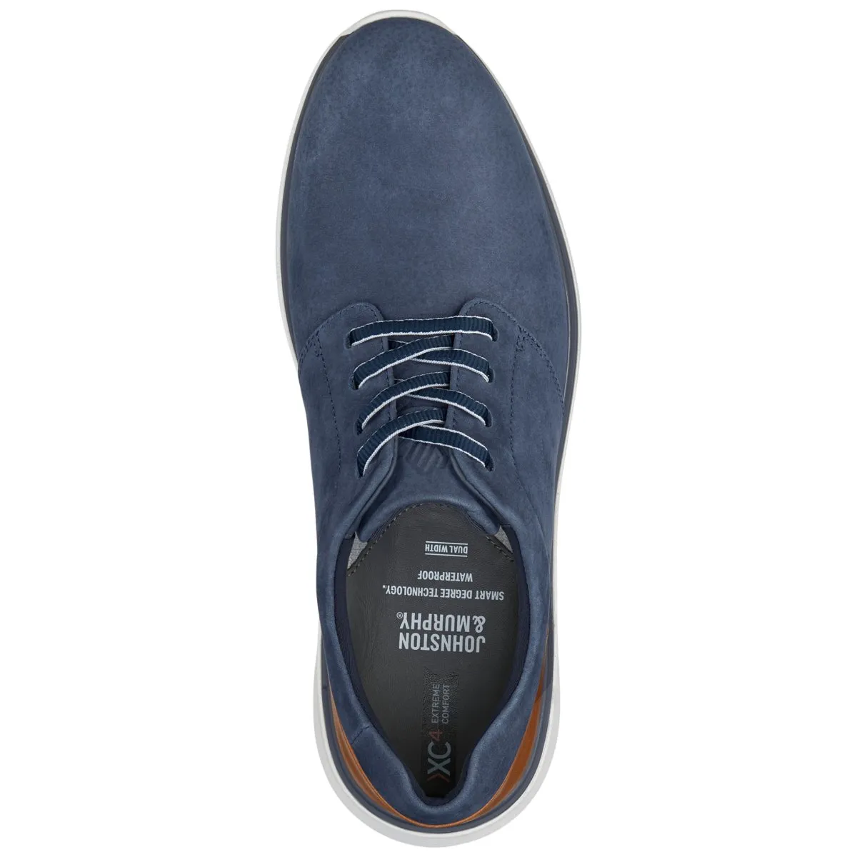 Day Run Johnston & Murphy Men's XC4 Prentiss 2.0 Navy Waterproof Tumbled Nubuck