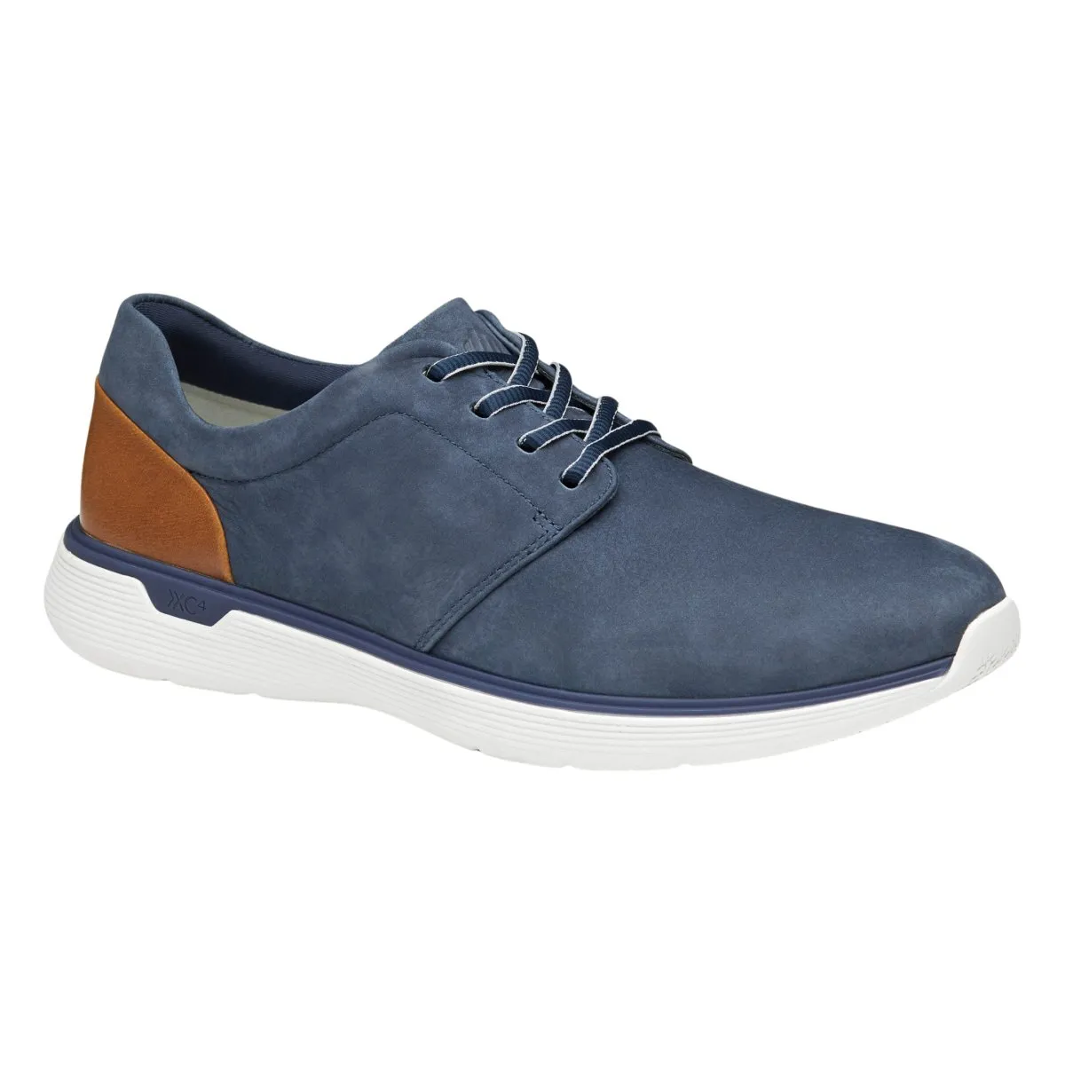 Johnston & Murphy Men's XC4 Prentiss 2.0 Navy Waterproof Tumbled Nubuck Stable Move Seasonal Favorite