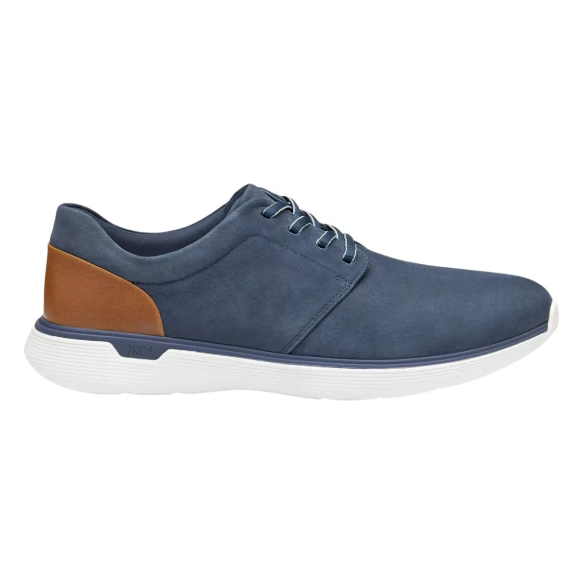 Johnston & Murphy Men's XC4 Prentiss 2.0 Navy Waterproof Tumbled Nubuck Market Day Fast Comfort