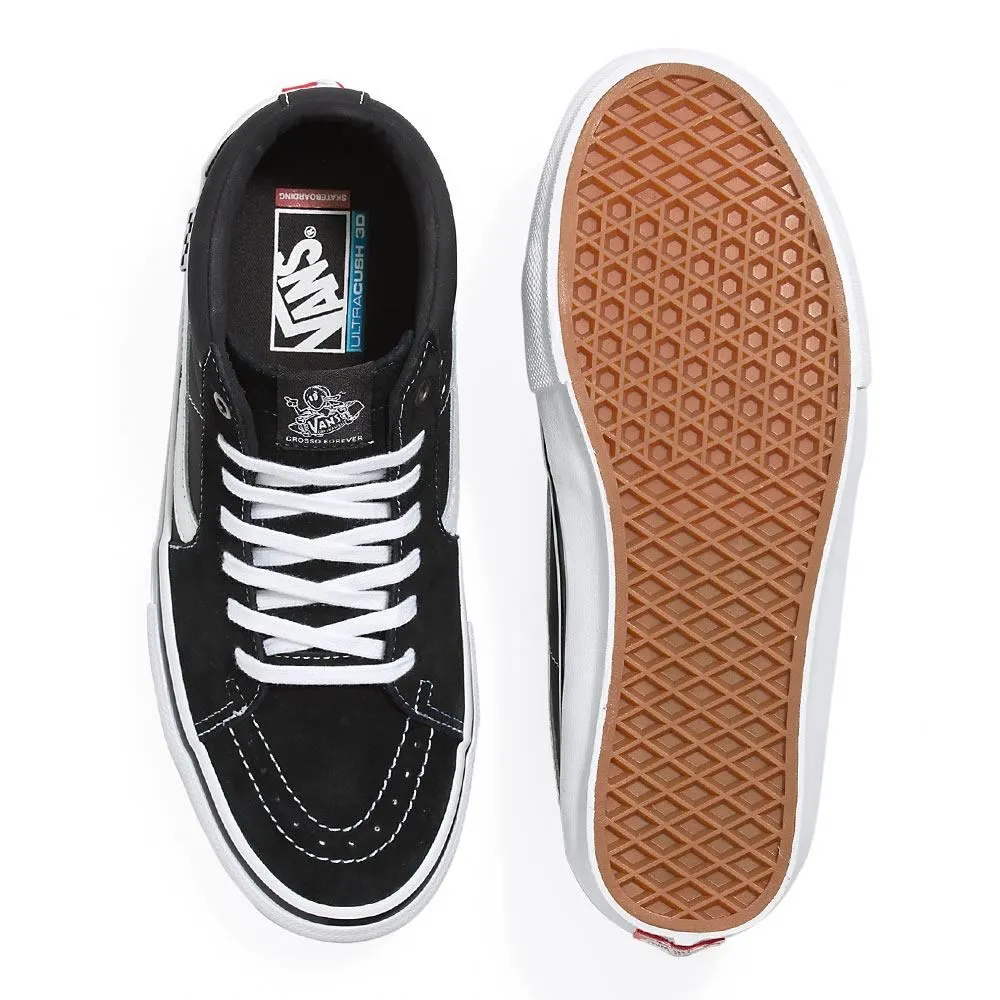 Street Step Vans Skate Grosso Mid - Black/White