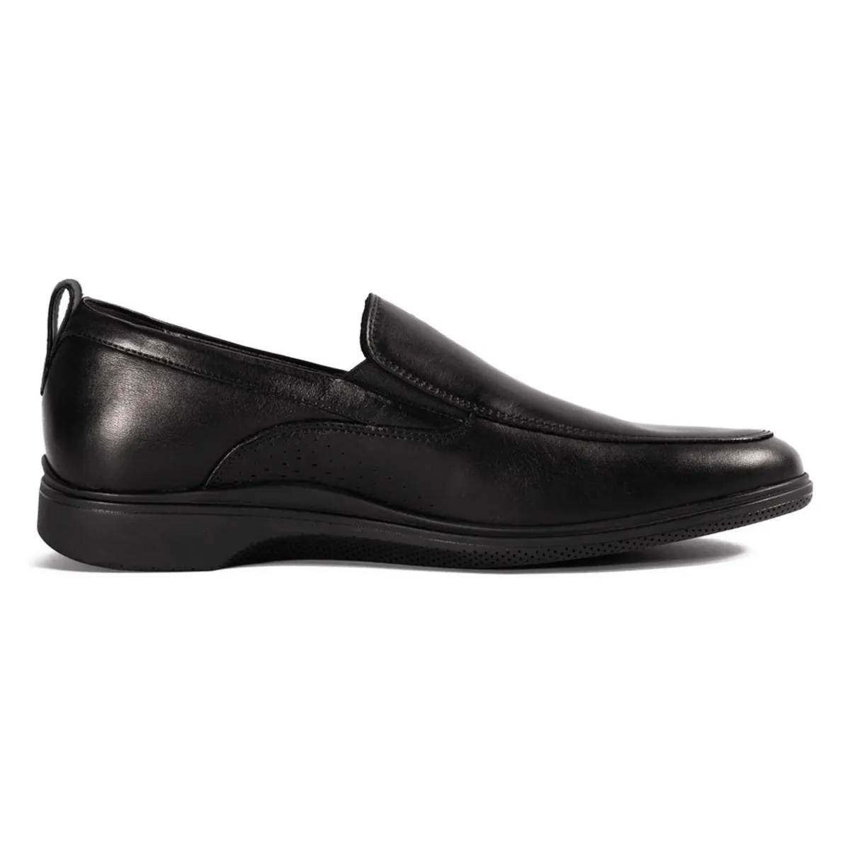 Amberjack Men's The Slip-On Obsidian Leather Travel Walker
