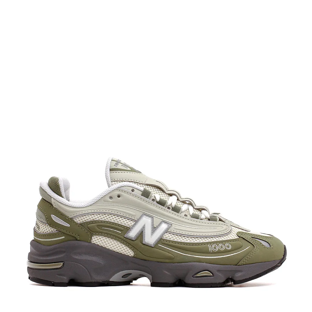 New Balance Men 1000 Dark Olivine M1000MEO Flexible Soles gusseted tongue running shoes