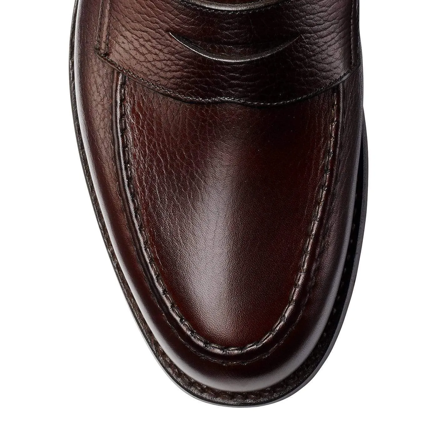 Everyday Comfort Footwear Hold Steps Boston Dark Brown Country Calf Grain