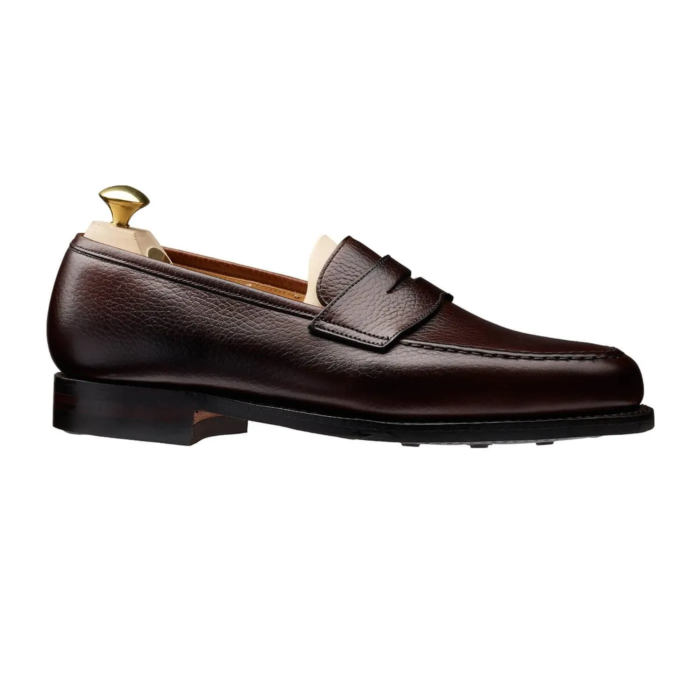 Firm Sure Flexible Boston Dark Brown Country Calf Grain