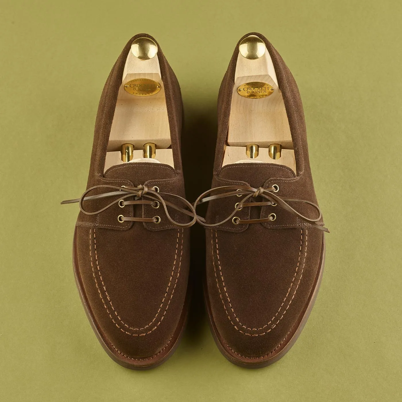 Falmouth Dark Brown Suede Effortless Wear Easy Fit