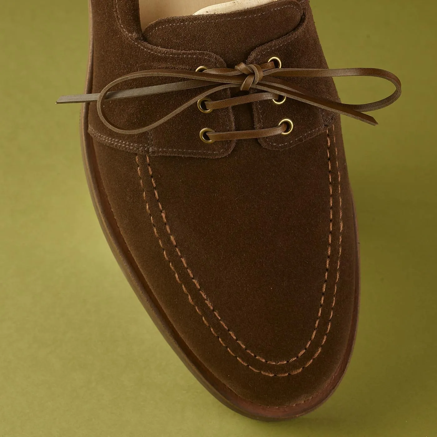 Fashionable Comfort Shoes Falmouth Dark Brown Suede