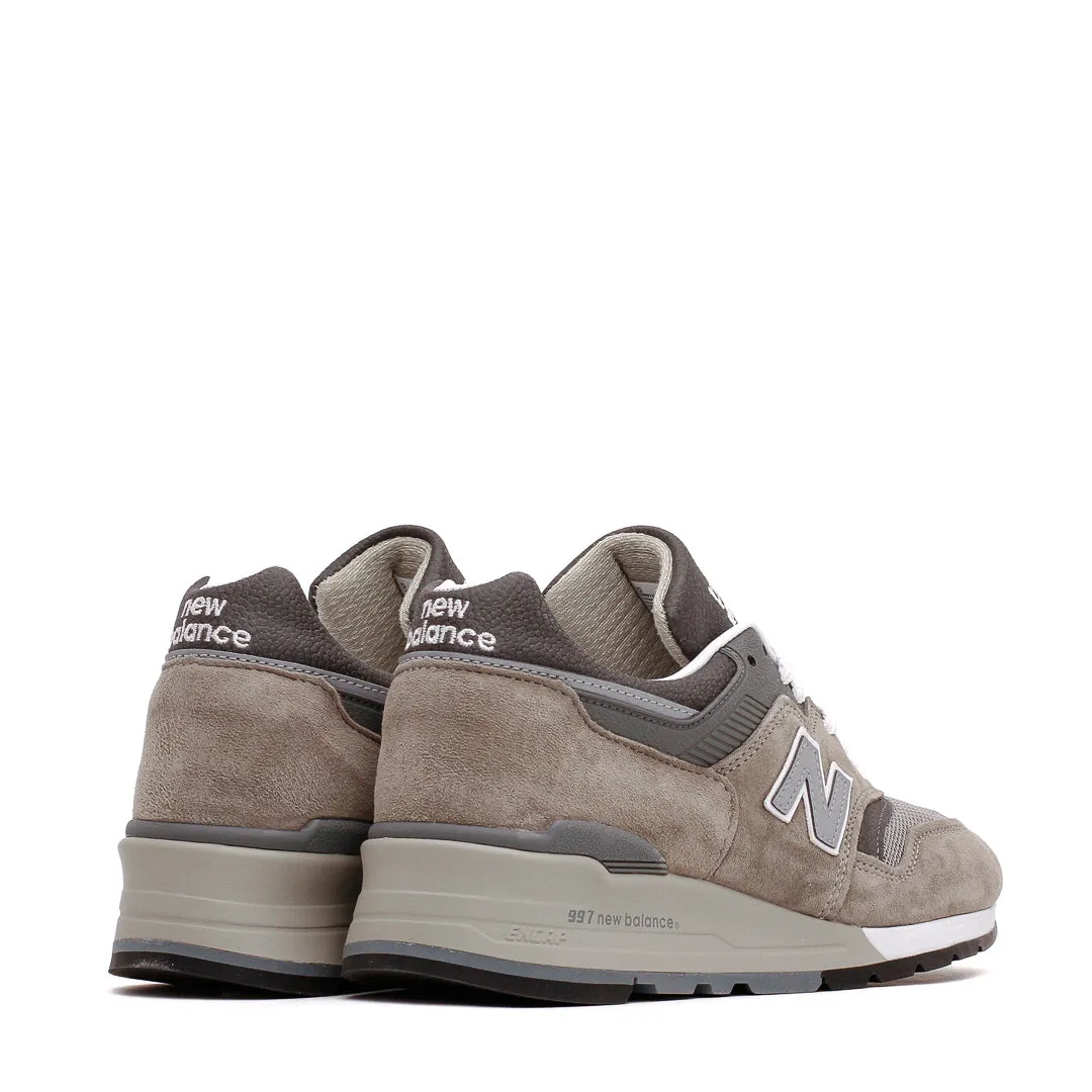 New Balance Unisex MADE in USA 997 Gray U997GY running in stadium glossy - finish - design shoes