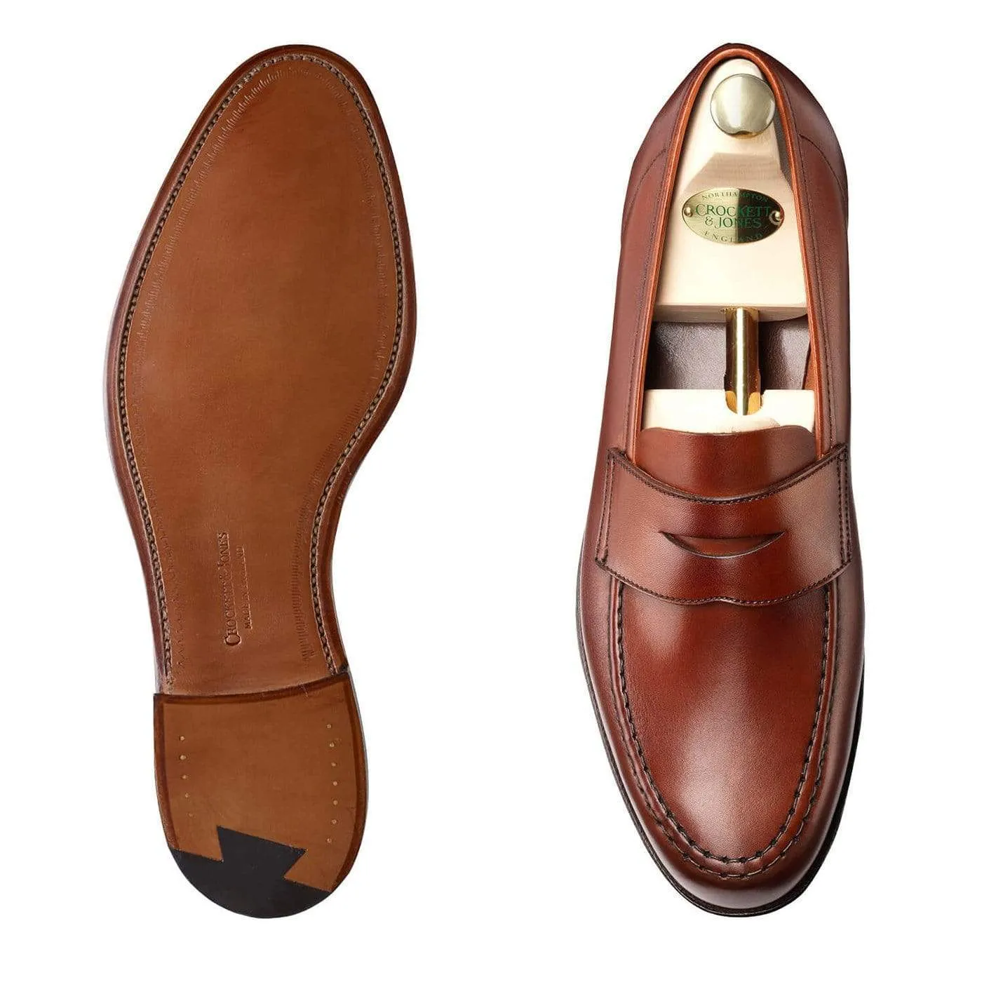Harvard Chestnut Burnished Calf Flexible Support