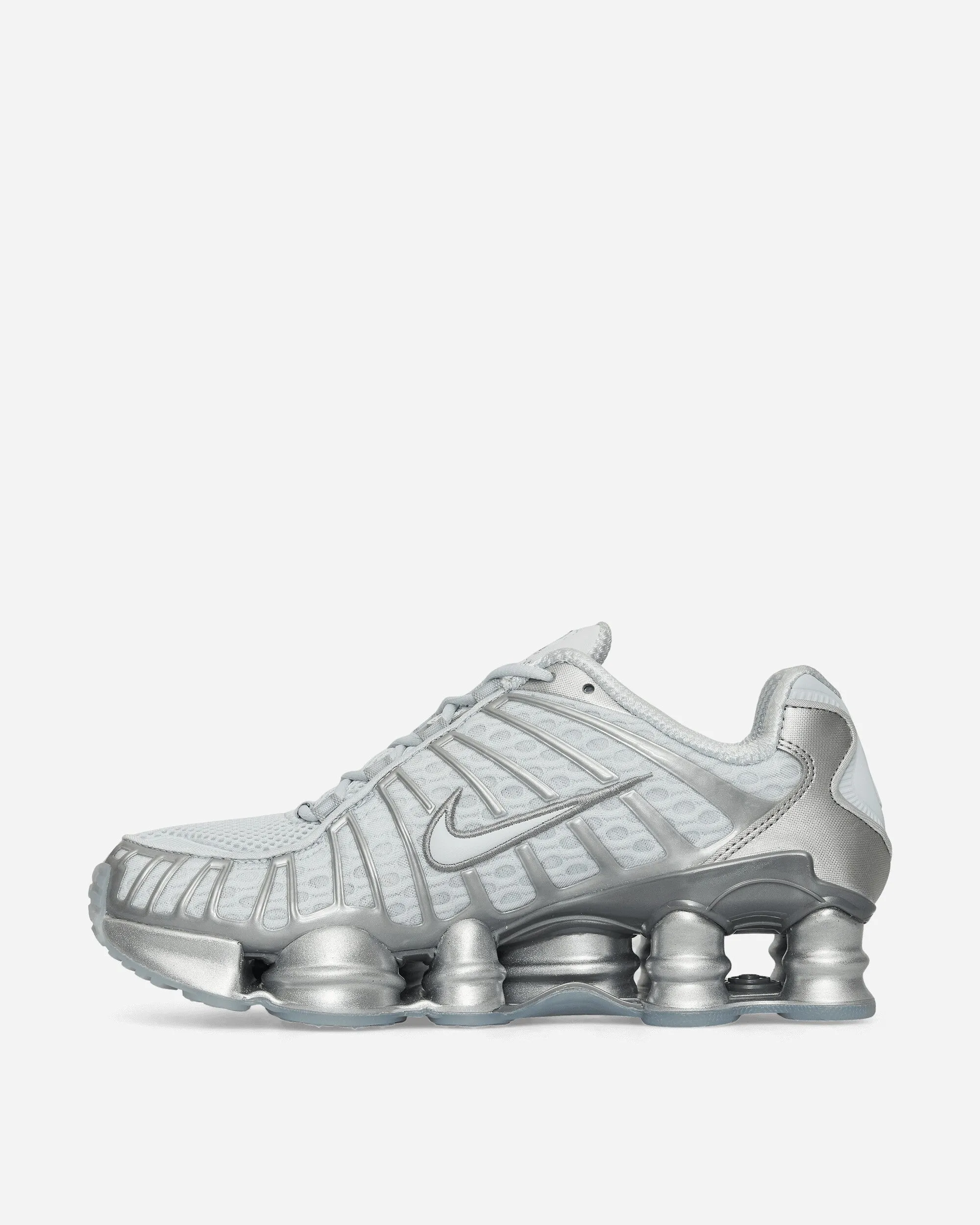 Firm Grip Women's Shox TL Sneakers Pure Platinum / Chrome