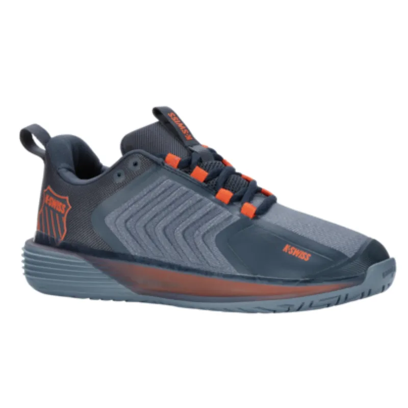 Motion control Trendy K Swiss Ultrashot AC 3 Men Tennis Shoes - Orion Blue/Windward Blue/Scarlet Ibis