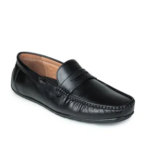 Fortune (Black) Penny Loafer Shoes For Men Fdy-206 By Liberty Long Stroll