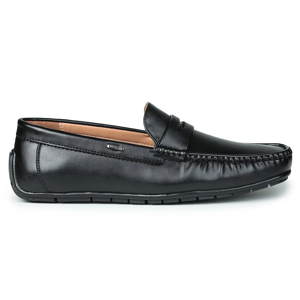 Fortune (Black) Penny Loafer Shoes For Men Fdy-206 By Liberty Walk Easy