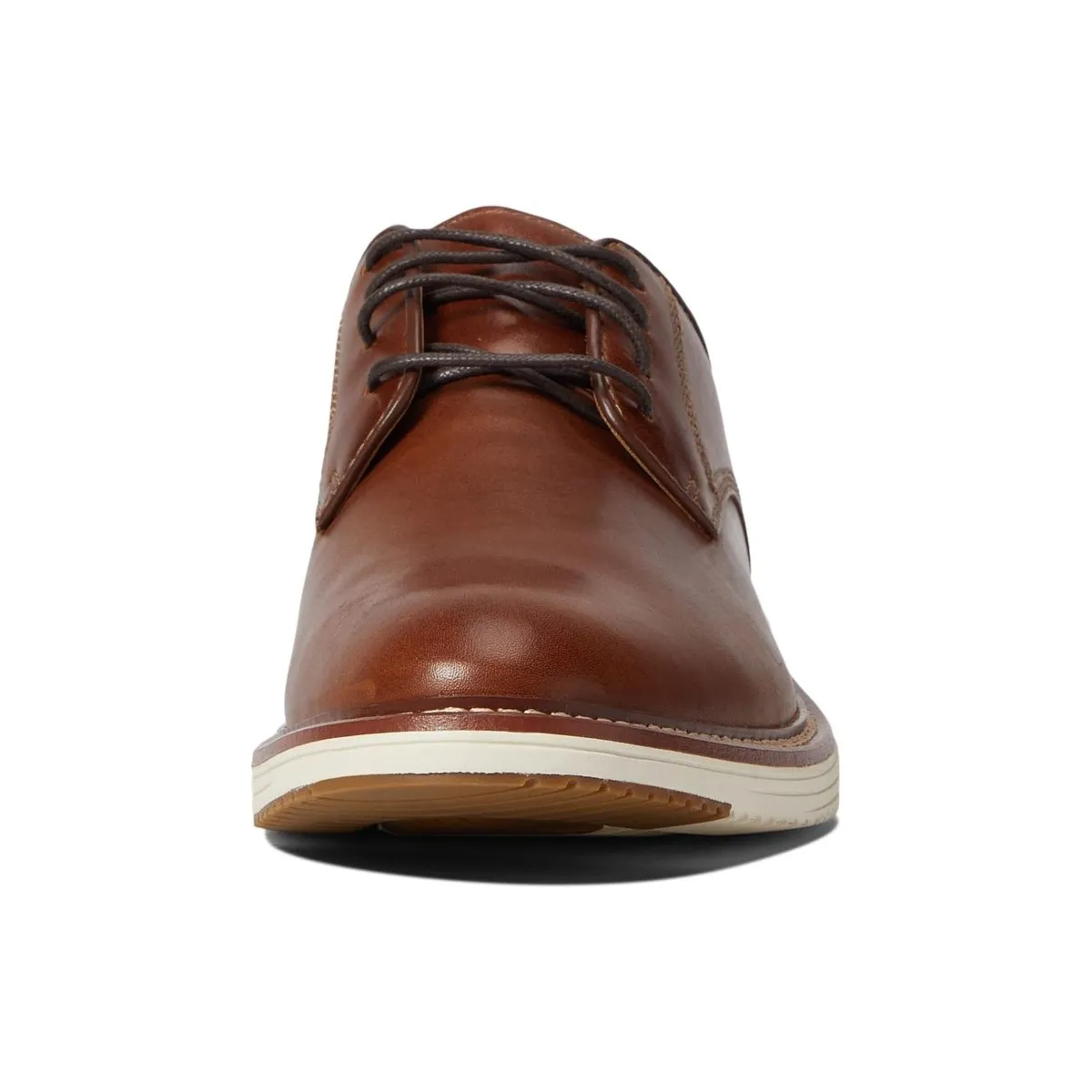 Johnston & Murphy Men's Upton Plain Toe Tan Full Grain Sock Entry