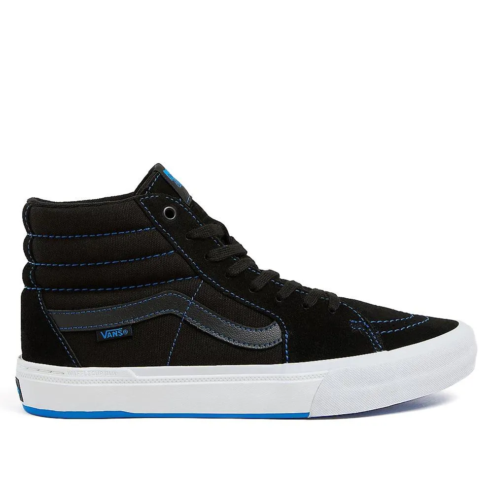 Round Toe Stylish Step Vans BMX Sk8-Hi - Electric Blue/Black