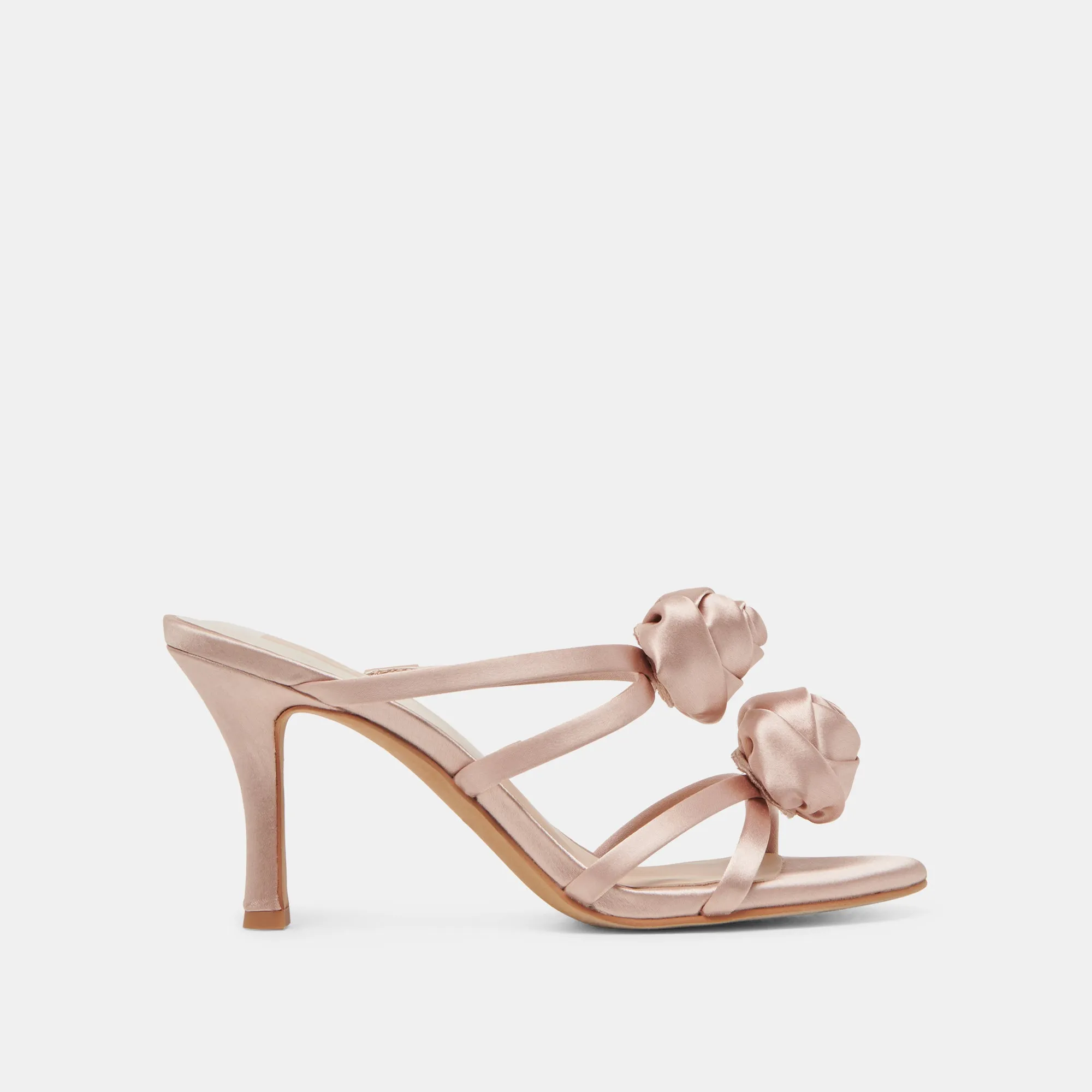 Sexy Red Heels Wide fit LINZY HEELS LT BLUSH SATIN