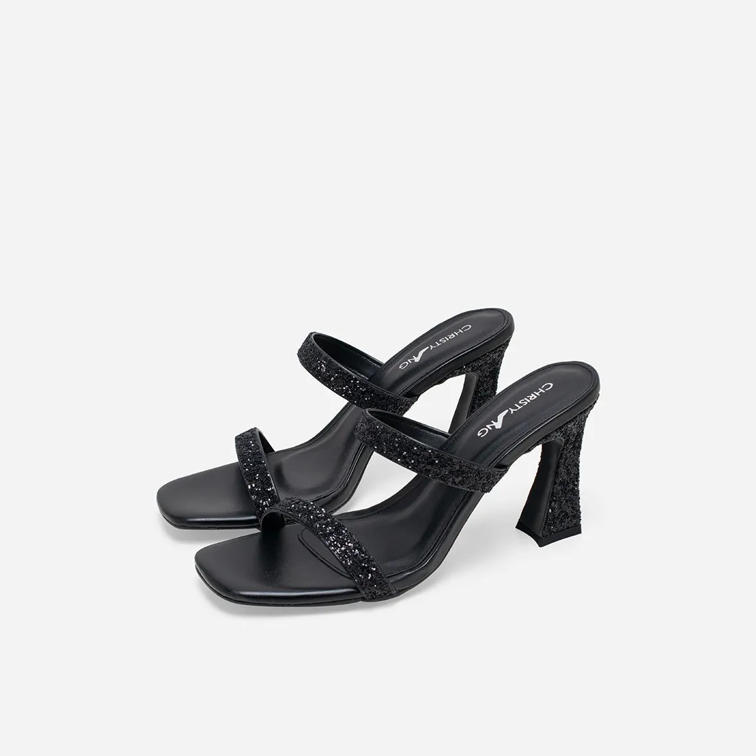 Liv Strappy Heels Comfortable to wear Square Toe