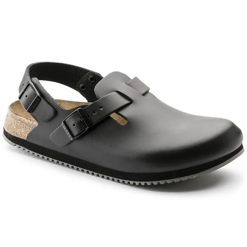 Birkenstock Men's Tokio Supergrip Black Leather Canyon Hike