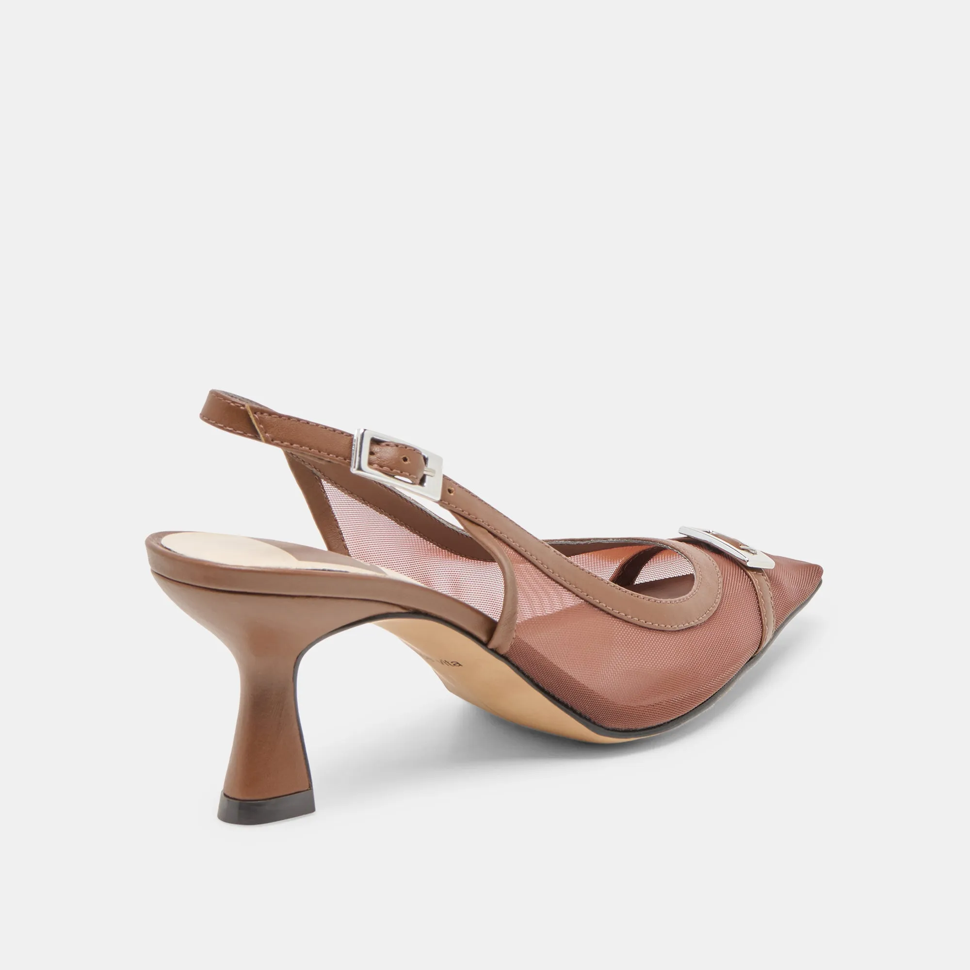 Easy Clean Fashionable Wedges LORINE HEELS ESPRESSO MESH