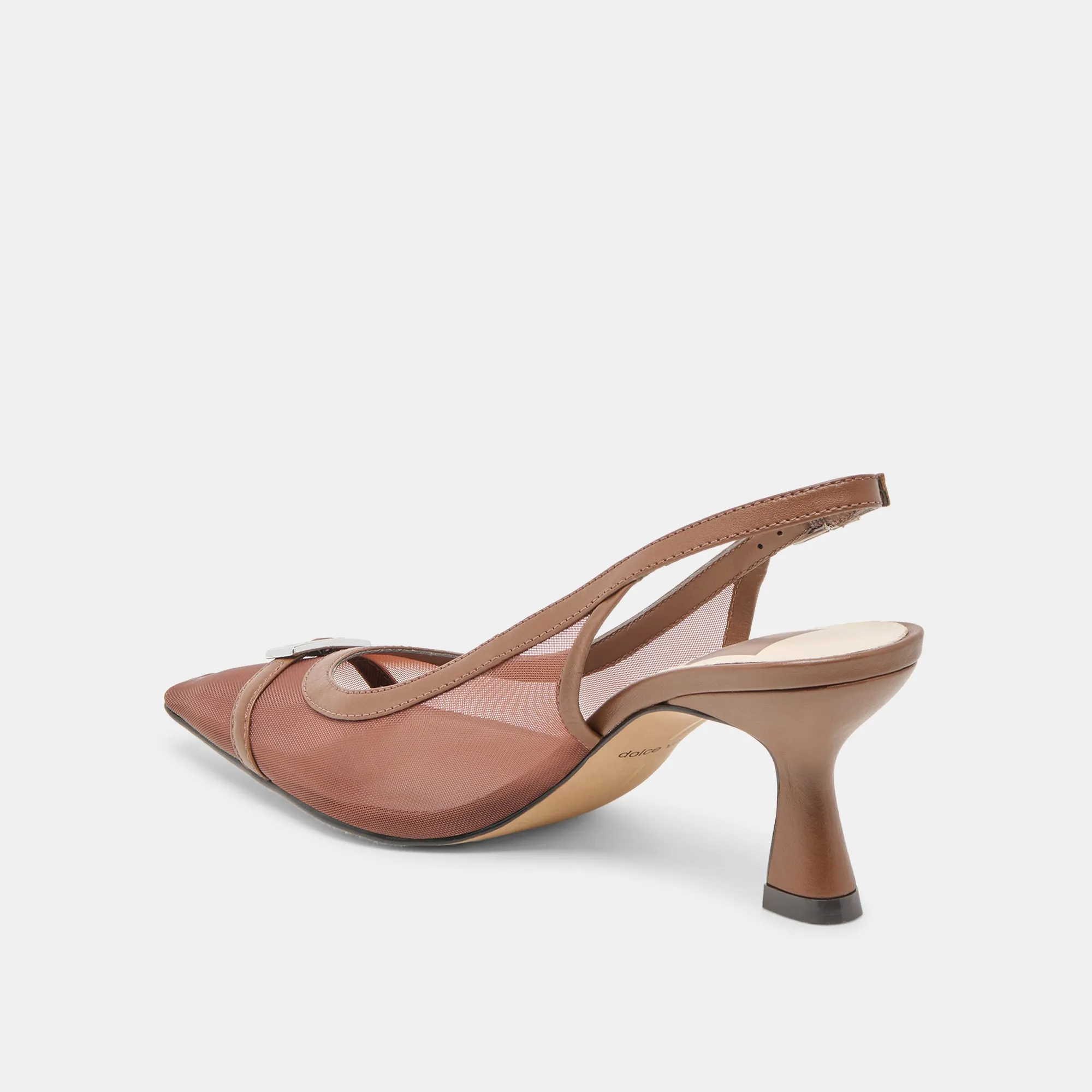 Durable Sole High Heel LORINE HEELS ESPRESSO MESH