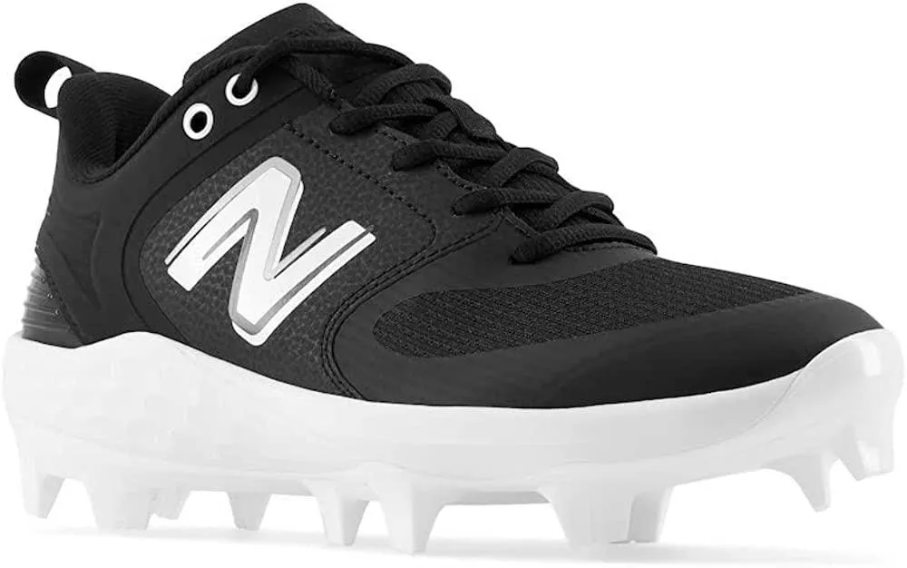 Eco Friendly Casual Wear New Balance Women's Fresh Foam Velo V3 Molded Softball Cleats - Black with White - SPVELOK3